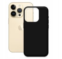 ETUI CZARNE MATOWE DO IPHONE 14 PRO MATT OBUDOWA NA TYŁ BLACK CASE