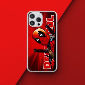 Etui Deadpool 002 Marvel Nadruk pełny Czerwony Producent: Samsung, Model: A01 - Inny producent
