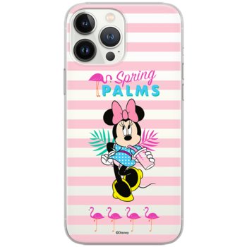 Etui Disney dedykowane do Iphone 12 Mini, wzór: Minnie 028 Etui częściowo przeźroczyste, oryginalne i oficjalnie licencjonowane - Disney