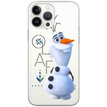 Etui Disney dedykowane do Iphone 12 PRO MAX, wzór: Olaf 004 Etui częściowo przeźroczyste, oryginalne i oficjalnie licencjonowane - Disney
