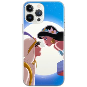 Etui Disney dedykowane do Iphone 13 MINI, wzór: Jasmine i Aladyn 001 Etui częściowo przeźroczyste, oryginalne i oficjalnie licencjonowane - Disney