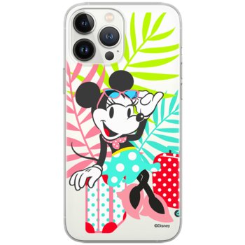 Etui Disney dedykowane do Iphone 13 MINI, wzór: Minnie 029 Etui częściowo przeźroczyste, oryginalne i oficjalnie licencjonowane - Disney