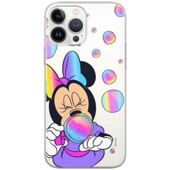 Etui Disney dedykowane do Iphone 13 MINI, wzór: Minnie 052 Etui częściowo przeźroczyste, oryginalne i oficjalnie licencjonowane - Disney