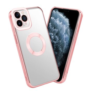 Etui Do Apple iPhone 11 PRO Pokrowiec w Przezroczysty - Różowy Etui Chrom Obudowa Case Cover Ochronny Cadorabo - Cadorabo