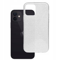 Etui do Apple iPhone 12 I 12 Pro Pokrowiec Jelly Case SHINING HQ srebrne