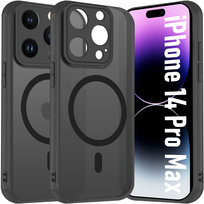 Etui Do Apple iPhone 14 Pro Max Do Magsafe WZMACNIANE 360° Matt Case +Szkło