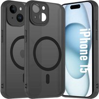 Etui Do Apple iPhone 15 Do Magsafe WZMACNIANE 360° Matt Case +Szkło