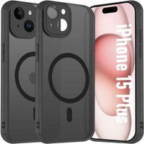 Etui Do Apple iPhone 15 Plus Do Magsafe WZMACNIANE 360° Matt Case +Szkło