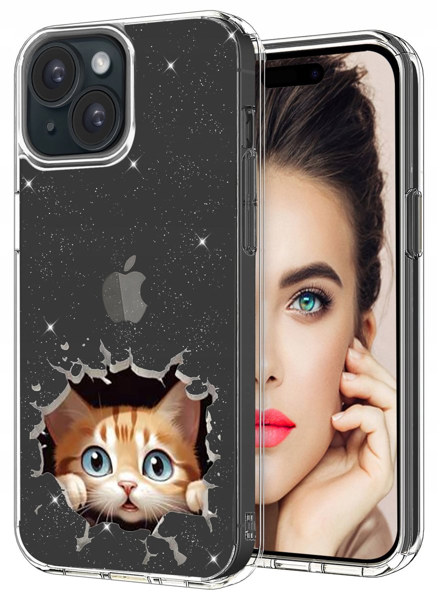 Etui Do Apple Iphone Plus Wzory Brokat Case Prze Roczyste Plecki