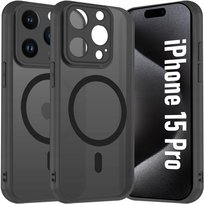 Etui Do Apple iPhone 15 Pro Do Magsafe WZMACNIANE 360° Matt Case +Szkło