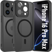 Etui Do Apple iPhone 16 Pro Max Do Magsafe WZMACNIANE 360° Matt Case +Szkło