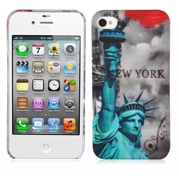 Etui Do Apple iPhone 4 / 4S Pokrowiec w NEW YORK - STATUA WOLNOŚCI Hard Case Cover Obudowa Ochronny Cadorabo - Cadorabo