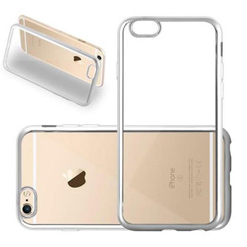 Etui Do Apple iPhone 6 / 6S Pokrowiec w CHROM SREBRNY TPU Silicone Case Cover Obudowa Ochronny Cadorabo - Cadorabo