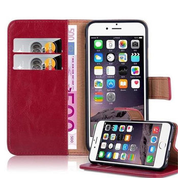 Etui Do Apple iPhone 6 / 6S w Pokrowiec CZERWONE WINO Magnet Obudowa Ochronny Case Cover Cadorabo - Cadorabo