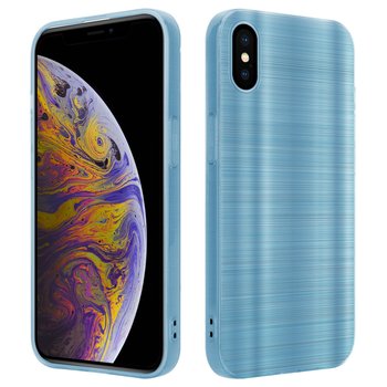 Etui Do Apple iPhone XS MAX Pokrowiec w Brushed Turkus Etui Silikonowe Obudowa Case Cover Cadorabo - Cadorabo