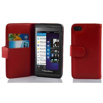 Etui Do Blackberry Z10 w PIEKŁA CZERWIEŃ Pokrowiec Portfel Case Cover Obudowa Cadorabo - Cadorabo