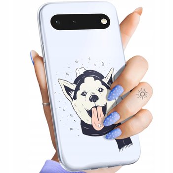 ETUI DO GOOGLE PIXEL 6 WZORY HUSKY PSY PIESKI OBUDOWA POKROWIEC CASE - Inny producent