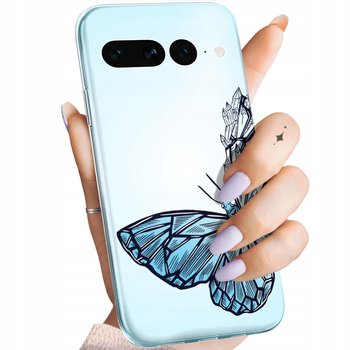 Etui Do Google Pixel 7 Pro Wzory Motyle Butterfly Barwne Obudowa Pokrowiec - Hello Case