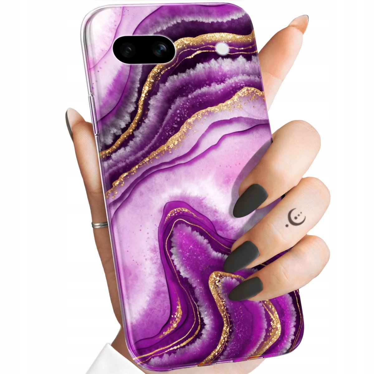 Etui Do Google Pixel 7A Wzory Różowy Marmur Purpura Róż Marmur Obudowa ...