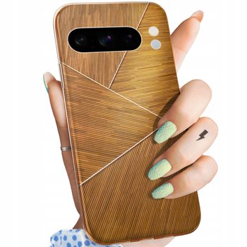 Etui Do Google Pixel 8 Pro Wzory Brązowe Drewniane Brown Obudowa Pokrowiec - Hello Case