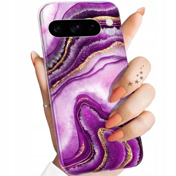 Etui Do Google Pixel 8 Pro Wzory Różowy Marmur Purpura Róż Marmur Obudowa - Hello Case