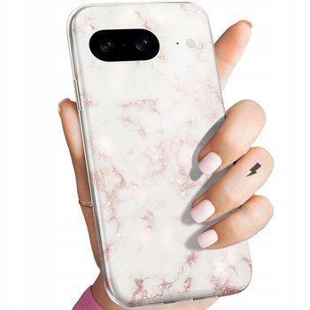 Etui Do Google Pixel 8 Wzory Białe Kamień Kształty Obudowa Pokrowiec Case - Hello Case