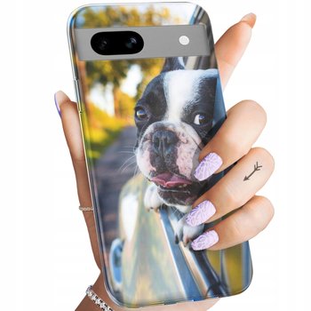 ETUI DO GOOGLE PIXEL 8A WZORY MOPS BULDOG FRANCUSKI ANGIELSKI OBUDOWA CASE - Hello Case