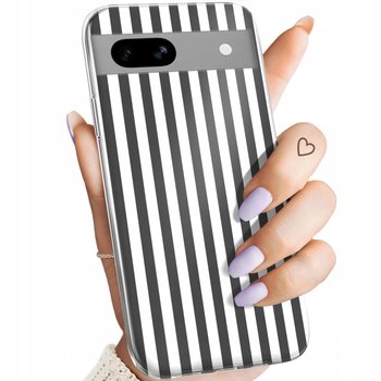 ETUI DO GOOGLE PIXEL 8A WZORY PASKI LINIE FALE OBUDOWA POKROWIEC CASE - Hello Case