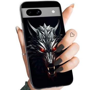 ETUI DO GOOGLE PIXEL 8A WZORY WIEDŹMIN WITCHER BIAŁY WILK DZIKI GON CASE - Hello Case