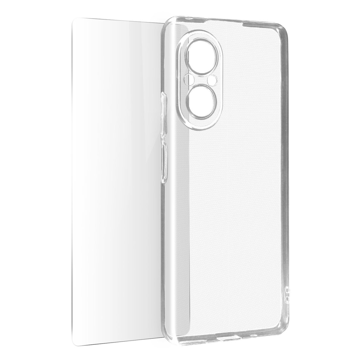 Etui do Honor 50 SE Silikonowe Miękkie szkło hartowane 9H bezbarwne ...