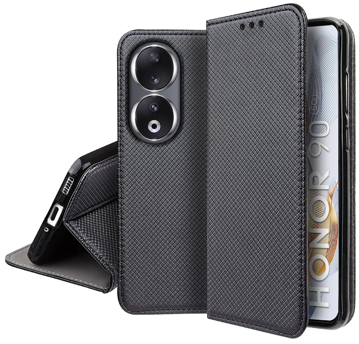 Housse Folio Fairplay Gamma Pour Honor 90 Smart – Rouge, Neuve