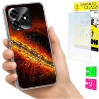 Etui do Honor X5C Plus / X5C 4G Obudowa FOTO Case Plecki Futerał + SZKŁO 9H