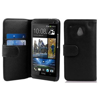 Etui Do HTC ONE M4 MINI w CZARNY OXID Pokrowiec Portfel Case Cover Obudowa Cadorabo - Cadorabo