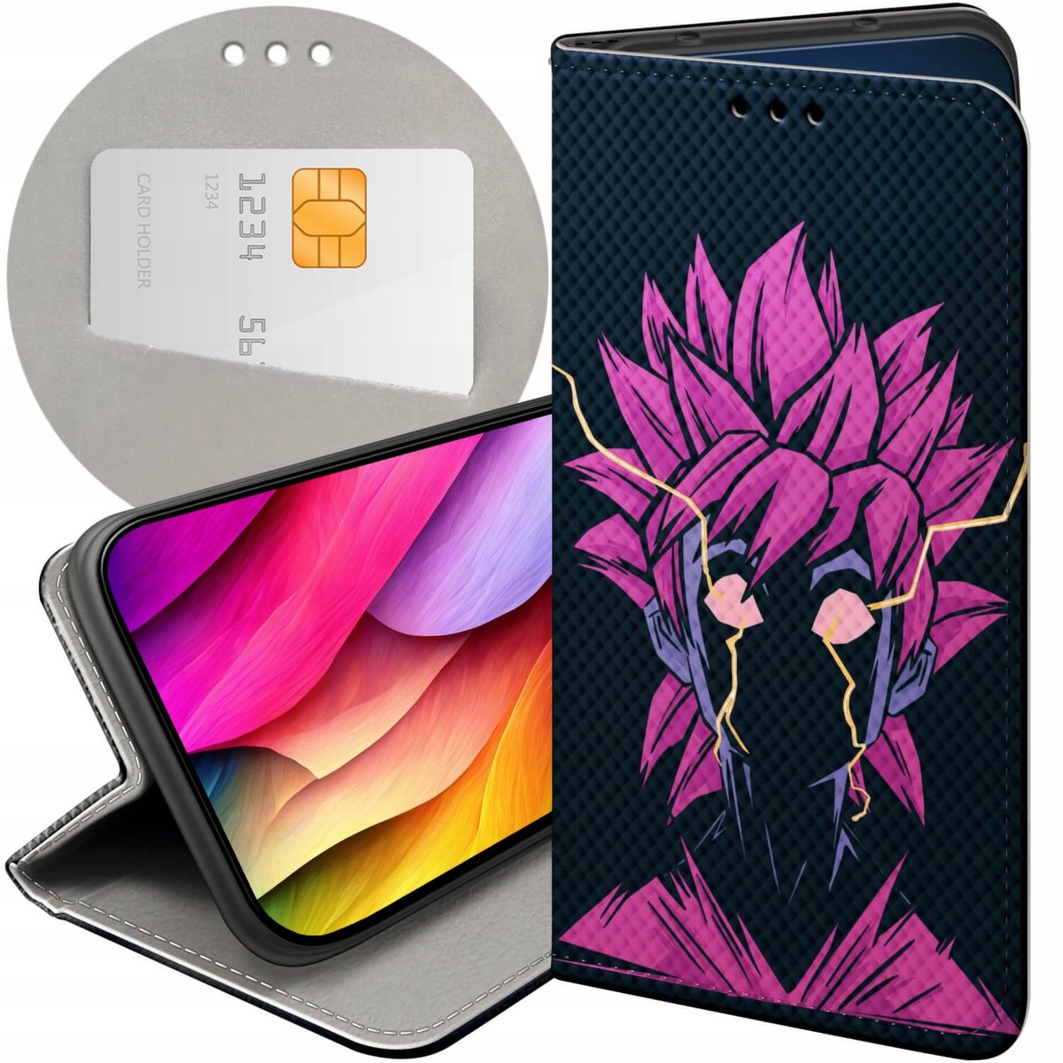 Custodia Portafoglio DESSEN Per Huawei Honor X9a/Magic 5 Lite: Pelle PU Con Slot Carte E Supporto - 3
