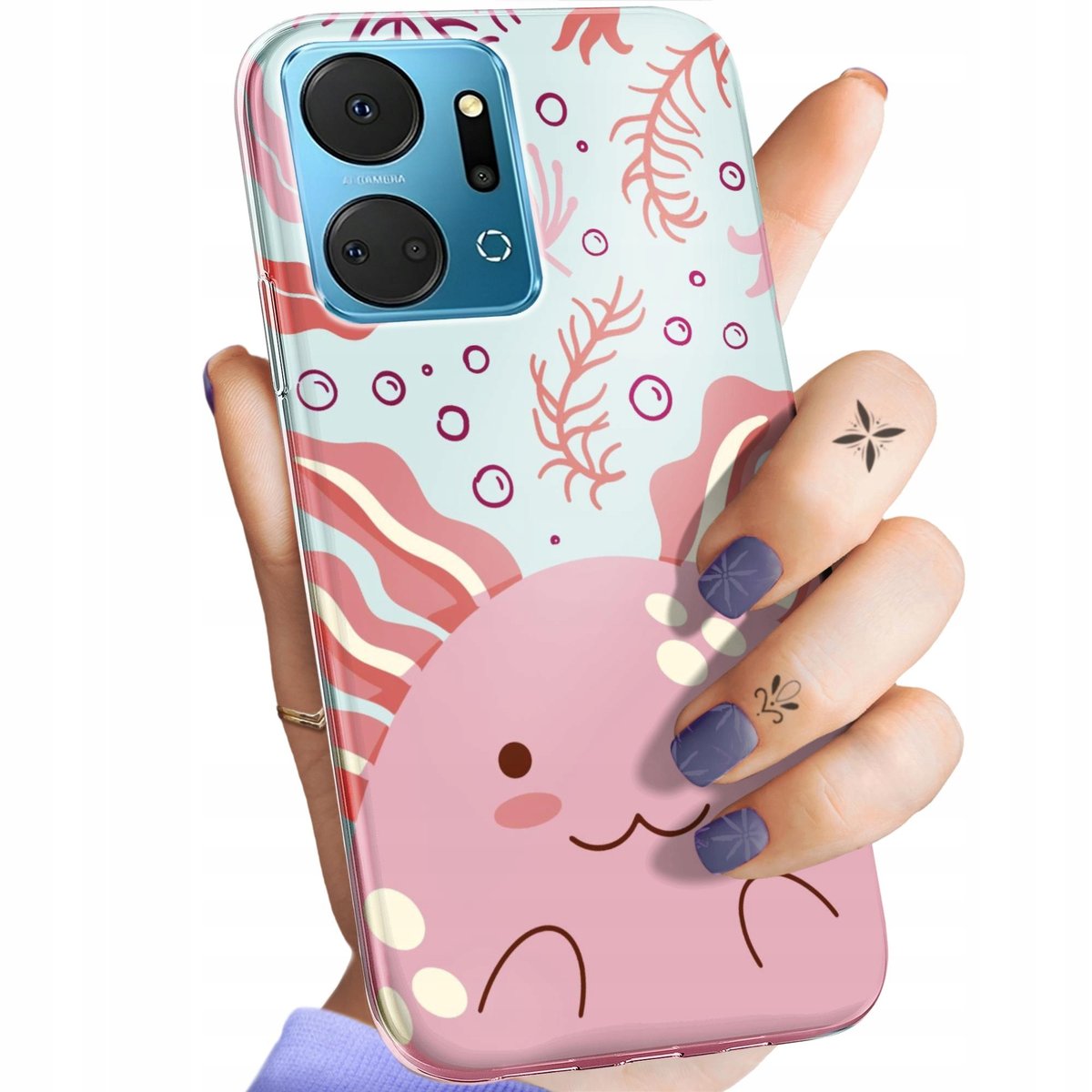 HAOYE Cover per Honor X8a, Custodia in TPU a gradiente Colori, [Rinforzare la con Angoli] Custodia Trasparente Silicone Morbida Ultra Sottile Case ( Rosa/Oro