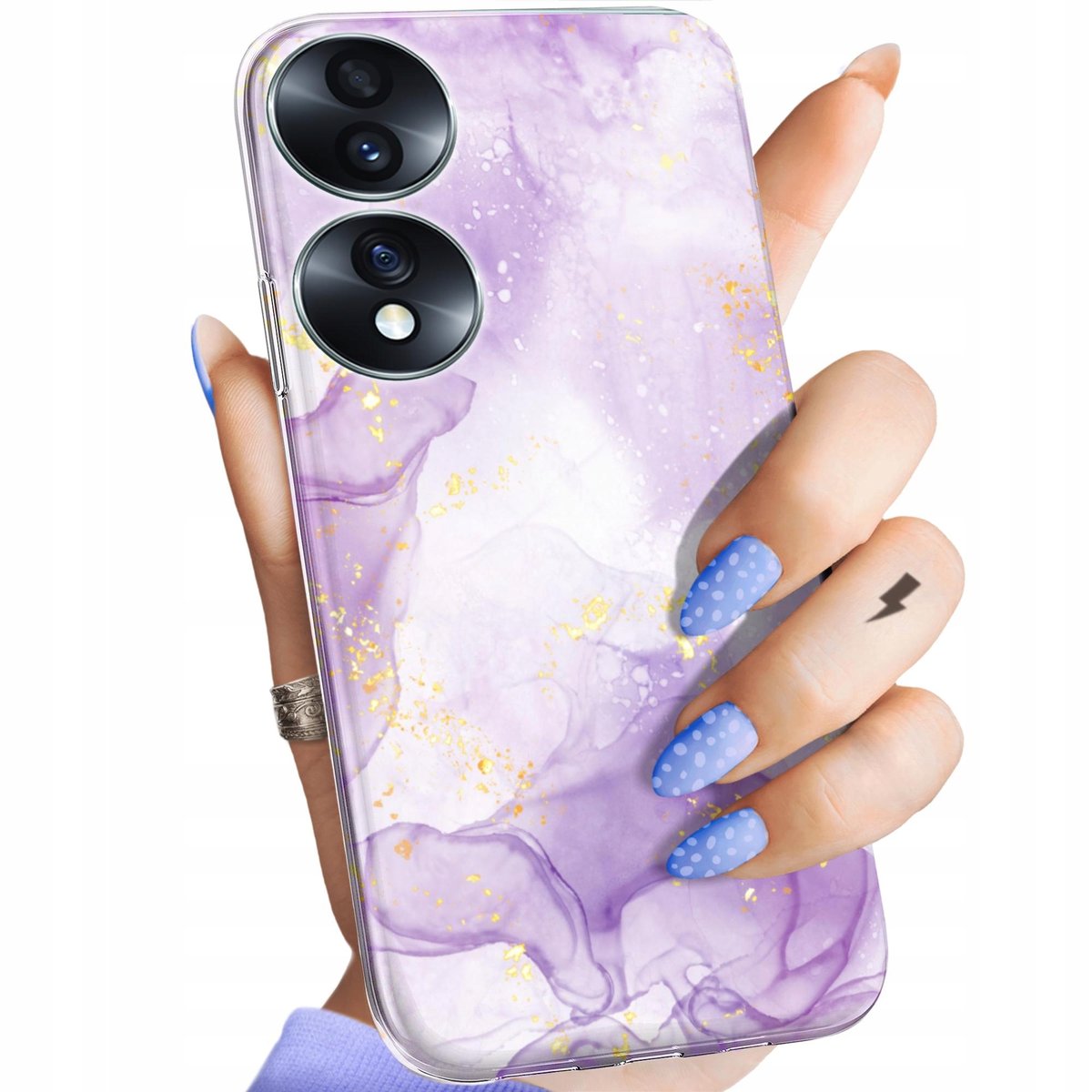 BORYA Cover per Honor X6/Honor X8 5G/Honor 70 Lite, Transparent Morbida Silicone TPU Bumper Custodia, Ultra Sottile Antiurto Setoso Semplice Elegante Pattern Case, Astronauta