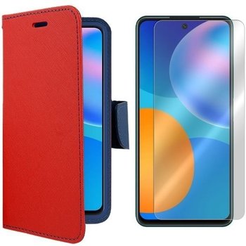 Etui do Huawei P Smart 2021 pokrowiec Fancy +szkło - VegaCom