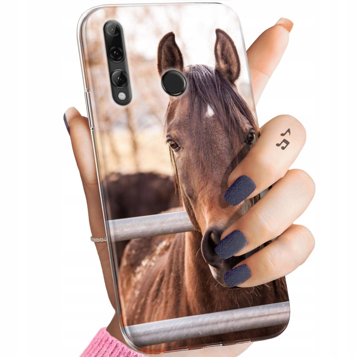 REY Cover In Gel TPU Per Huawei P Smart Plus 2019 - Custodia Sottile 360° Full Body, Trasparente