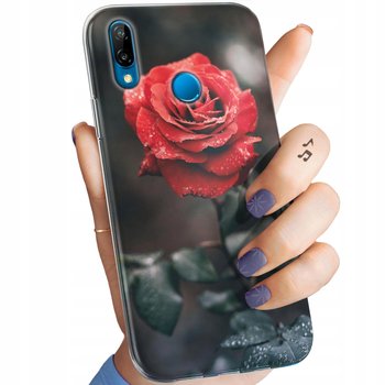 Etui Do Huawei P20 Lite Wzory Róża Z Różą Rose Obudowa Pokrowiec Case - Hello Case