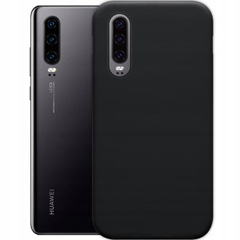 Etui Do Huawei P30 Gumowe Obudowa Czarne Matowe Silikon Pokrowiec Slim Case - Hello Case
