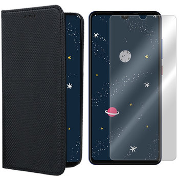 Etui do Huawei P30 Lite pokrowiec Magnet +szkło 9H - VegaCom