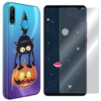 Etui do Huawei P30 Lite pokrowiec Spooky + szkło - VegaCom