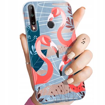 ETUI DO HUAWEI P40 LITE E WZORY FLAMING FLAMINGI PTAKI OBUDOWA POKROWIEC - Hello Case