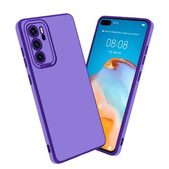 Etui Do Huawei P40 Porkowiec w Glossy Purpura - Różowe Złoto Ochrona kamery Obudowa Case Cover TPU Cadorabo - Cadorabo