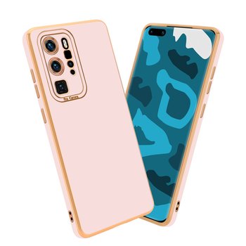 Etui Do Huawei P40 PRO / P40 PRO+ Porkowiec w Glossy Róż - Różowe Złoto Ochrona kamery Obudowa Case Cover TPU Cadorabo - Cadorabo