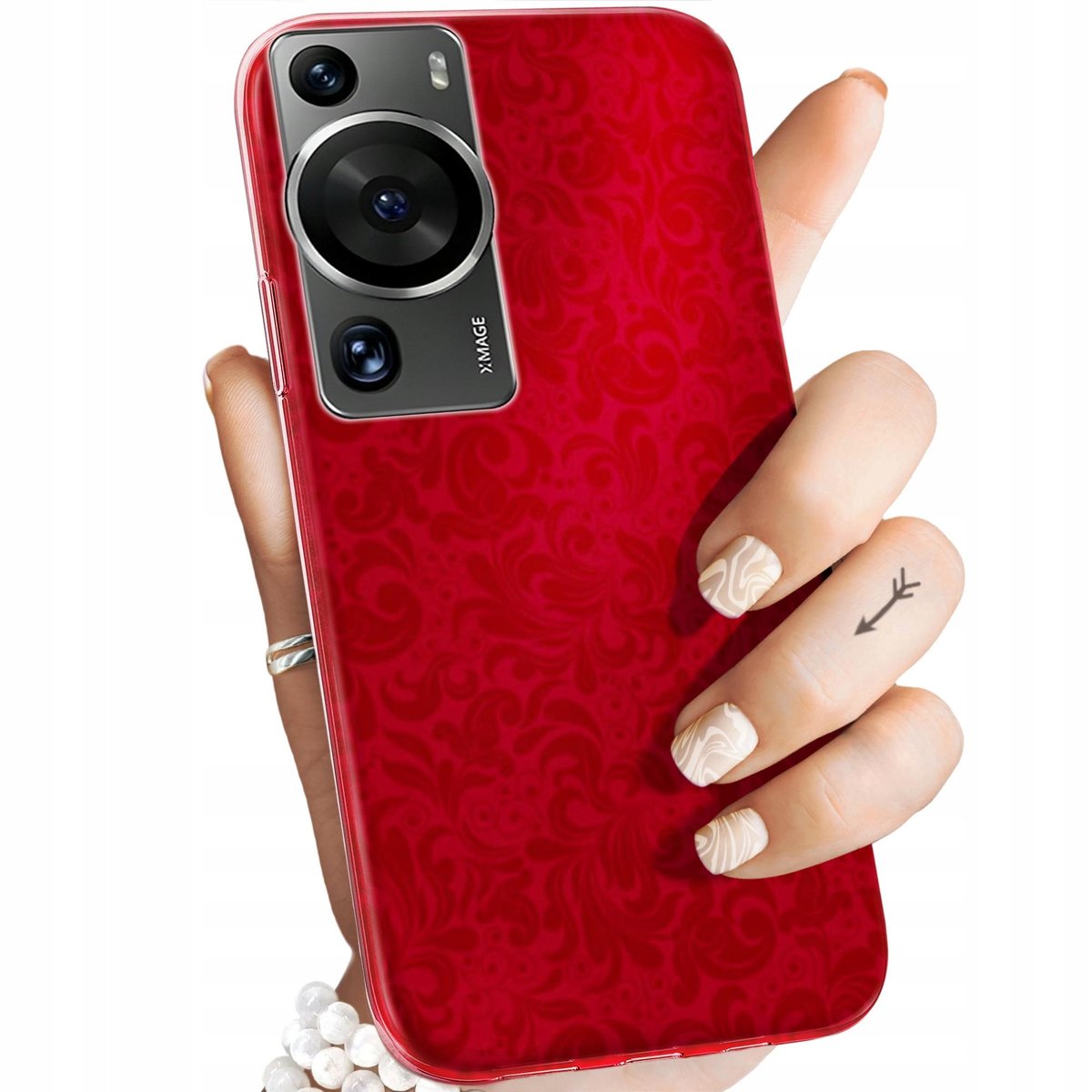 Etui Do Huawei P60 P60 Pro Wzory Czerwone Serca R e Obudowa huawei-p60-pro-huawei-watch-3-esim-youtube