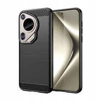 Etui Do Huawei Pura 70 Ultra Bumper Carbon Lux Czarne Pokrowiec Obudowa Pokrowiec Case Obudowa Futerał