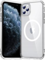 Etui Do iPhone 11 Pro Max Case +Szkło 9H WZMACNIANE 360° do MAGSAFE CLEAR