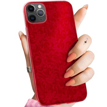 Etui Do Iphone 11 Pro Max Wzory Czerwone Serca Róże Obudowa Pokrowiec Case - Hello Case