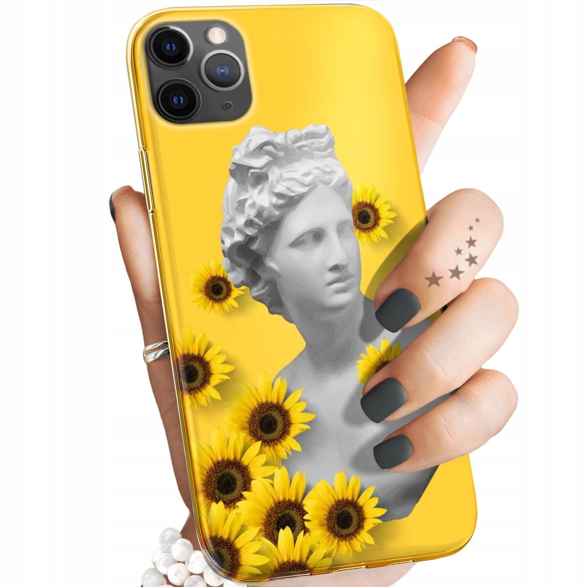 ETUI DO IPHONE 11 PRO WZORY O TE S ONECZNE YELLOW OBUDOWA POKROWIEC CASE